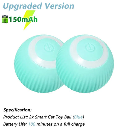 Electric Automatic Rolling Cat Ball - Interactive Smart Toy for Cats