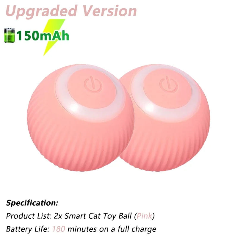 Electric Automatic Rolling Cat Ball - Interactive Smart Toy for Cats