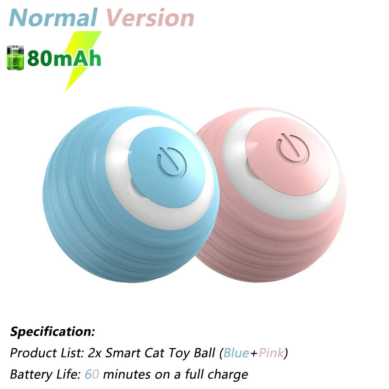 Electric Automatic Rolling Cat Ball - Interactive Smart Toy for Cats