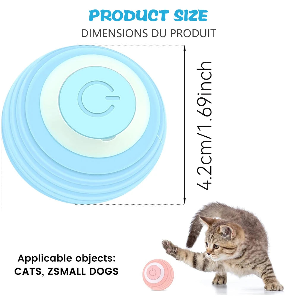 Electric Automatic Rolling Cat Ball - Interactive Smart Toy for Cats