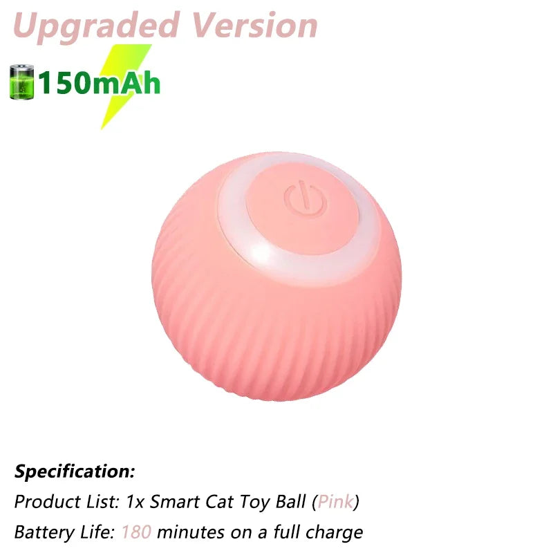 Electric Automatic Rolling Cat Ball - Interactive Smart Toy for Cats