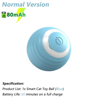 Electric Automatic Rolling Cat Ball - Interactive Smart Toy for Cats